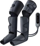 shine well leg compression massager: boost circulation, relaxation, and comfort with adjustable wrap - 3 modes, 3 intensities, 2 extenders - perfect family & friend gift! logo