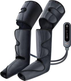 img 4 attached to SHINE WELL Leg Compression Massager: Boost Circulation, Relaxation, and Comfort with Adjustable Wrap - 3 Modes, 3 Intensities, 2 Extenders - Perfect Family & Friend Gift!