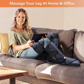 img 2 attached to SHINE WELL Leg Compression Massager: Boost Circulation, Relaxation, and Comfort with Adjustable Wrap - 3 Modes, 3 Intensities, 2 Extenders - Perfect Family & Friend Gift!