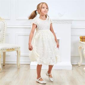 img 1 attached to 💃 NNJXD Little Girl Tutu Dress: Elegant Tulle Ruffles for Flower Girls at Wedding Parties