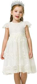 img 4 attached to 💃 NNJXD Little Girl Tutu Dress: Elegant Tulle Ruffles for Flower Girls at Wedding Parties