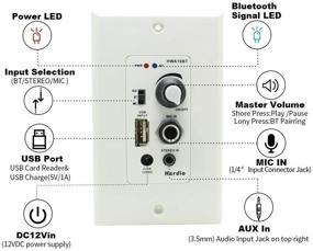 img 1 attached to 🔊 Herdio Home Audio Package: Wall Mount Audio Control Amplifier Receiver System and HCS-418 In-Ceiling Speakers for Bathroom, Kitchen, and Living Room (A Pair)