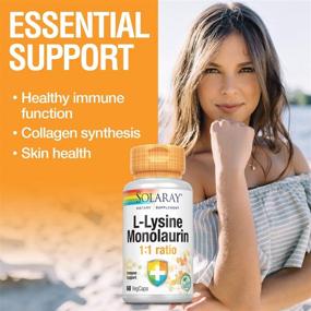 img 2 attached to L-Lysine Monolaurin Immune Supplement: Boost Immune System & Enhance Skin Health – 60 VegCaps, 30 Servings