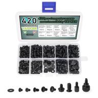 💻 upgrade your computer with vapker 420pcs computer screw set: essential screws, spacers, and more for motherboards, pc cases, fans, cd-roms, hard disks, and notebooks логотип