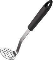 🥔 axgo masher - stainless steel thickened mud tool for complementary foods, sweet potatoes, and fruits - black логотип