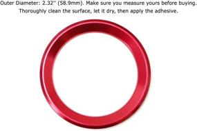 img 3 attached to 🚗 iJDMTOY Sports Red Aluminum Steering Wheel Center Trim for BMW 1-6 Series & X4-X6 (F20-F36, F10-F13, F26-F16)