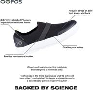 👟 oofos oomg low shoe - lightweight recovery footwear - alleviates foot, joint & back pressure - easy to clean - women's logo