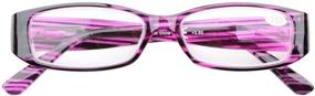 img 3 attached to 👓 Eyekepper Purple Reading Glasses Readers with Genuine Austrian Crystals +1.5, Equipped with Spring Hinges