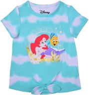 🧜 enchanting disney little mermaid sleeves graphic girls' clothing: perfect for little princesses! logo