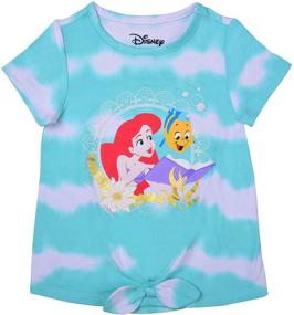 img 2 attached to 🧜 Enchanting Disney Little Mermaid Sleeves Graphic Girls' Clothing: Perfect for Little Princesses!