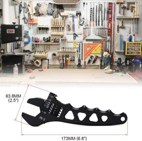 img 1 attached to 🔧 PTNHZ Aluminum AN3 AN12: Lightweight and Adjustable for Flexible Fitting Solutions