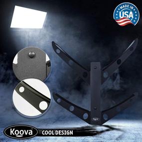 img 1 attached to 🛹 Koova Skateboard Wall Mount Rack Holder - Creative Deck Display for Home or Garage Longboard Storage - Scooter Hanger with Easy Installation - Includes Hardware - Heavy Duty Powder Coated Steel Frame - Made in USA