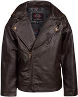 🧥 the perfect urban style: urban republic leather motorcycle jacket for boys' clothing logo