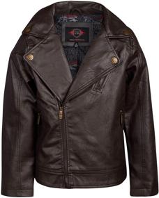 img 4 attached to 🧥 The Perfect Urban Style: URBAN REPUBLIC Leather Motorcycle Jacket for Boys' Clothing