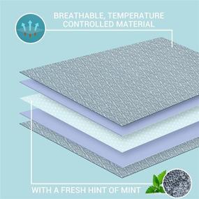 img 1 attached to 🌿 LUXEAR Cooling Bed Blanket: 100% Natural Bamboo Blanket for All Seasons, Ultra Soft and Breathable Cool Blanket for Hot Sleepers, Night Sweats Relief - Arc-Chill Summer Lightweight Cold Blanket (Q-max&gt;0.3)