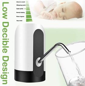 img 3 attached to 🚰 Convenient USB Charging Water Dispenser for 5 Gallon Bottles - Perfect for Home, Office, and Outdoor Use