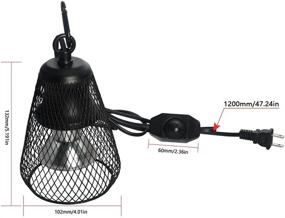 img 2 attached to 🦎 NBM Reptile Heat and Plant Lamp - Temperature Switch, UVA UVB with 1 Bulb - Ideal for Lizards, Tortoises, Plants, and Other Animals & Plants