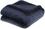 vellux luxury plush blanket midnight logo