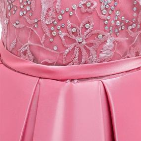 img 1 attached to 👸 MYRISAM Princess Bridesmaid Birthday Girls' Clothing with Applique