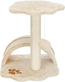 img 2 attached to 🏠 TRIXIE Falco Cat Condo - 2-Story with Scratching Post, Two Platforms, Light Gray/Light Brown - 117cm