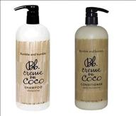 🥥 bumble and bumble creme de coco shampoo & conditioner duo - large 33.8oz size logo