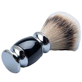 img 2 attached to 🪒 CSB Safety Razor Silvertip Badger Bristle Shaving Brush (Black Handle) - Perfect Gift for Men this Christmas or Father's Day