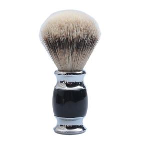 img 3 attached to 🪒 CSB Safety Razor Silvertip Badger Bristle Shaving Brush (Black Handle) - Perfect Gift for Men this Christmas or Father's Day