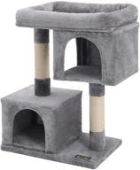 🐱 ultimate cat haven: feandrea large cat tree with 2 luxurious plush condos and durable sisal posts logo