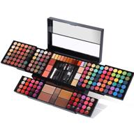 💄 ultimate 186-color women's all-in-one makeup palette gift set - eyeshadow, lip gloss, concealer, highlighter, contour, brow powder, mascara, blush & brush included logo