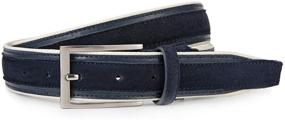 img 3 attached to 👞 Genuine Suede Leather Green Men's Belts: Quality Men's Accessories