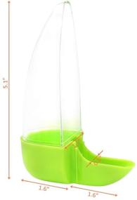 img 1 attached to 🐦 Birds Water Dispenser: Parakeet Feeder and Drinker Set for Cage, Plastic Seed & Water Dispenser, Suitable for Parrot Canaries Finches Budgie, 7 Days Capacity (2.36oz)