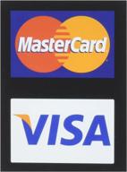 mastercard visa credit card decals logo