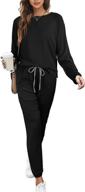 👚 dofaoo women's two piece sweatsuits sets - long sleeve crew neck with pockets - enhanced seo логотип