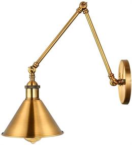 img 2 attached to Adjustable Brass Finish 1 Light Wall Sconce - LITFAD 7