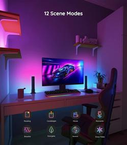 img 2 attached to 🌈 Govee Smart Light Bars: Enhance Your Entertainment Experience with RGBICWW Smart LED Lights and Music Modes