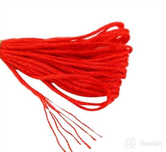 img 1 attached to 🌈 Vibrant Rainbow Embroidery Floss: 50 Skeins for Cross Stitch, Friendship Bracelets, and Crafts review by Kim Sanchez