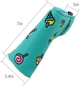 img 1 attached to 🍬 Sweet Candy Magnetic Bar Closure Golf Blade Putter Cover Headcover Club Protector for Scotty Cameron Taylormade Odyssey - BIG TEETH