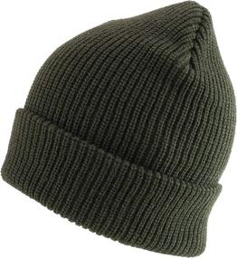 img 3 attached to 🧢 Oversized Big Size Plain Ribbed Knit Cuffed Long Beanie Hat - Trendy Apparel Shop