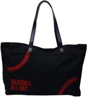 oversized casual baseball handbags with embroidery - women's totes and wallets logo