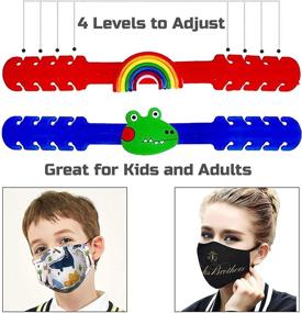 img 2 attached to 👂 PlexMark Adjustable Mask Strap Extender - Relieve Ear Pain and Pressure, Anti-Slip Mask Ear Protector for Kids, Teens, and Adults