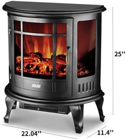 img 3 attached to 🔥 Powerful HYD-Parts Heating Wire Heater: 1000W/1500W Adjustable Thermostat for Indoor Fireplace Stove - ETL Certified & Overheat Safety Featured (22" Version)