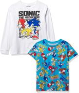 sega hedgehog 2 piece set sonic knuckles boys logo