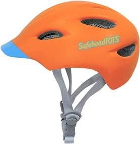 img 4 attached to 🚲 Adjustable Toddler Bike Helmet - SafeheadTOTS for Cycling Skating - Extra Small Size - Ages 2-4 Years - Built-in Visor - Removable Washable Inner Padding