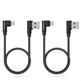 img 4 attached to Get Double the Power with [2 Pack] MFi 🔌 Certified Right Angle Lightning Cables for iPhone, iPad, and iPod