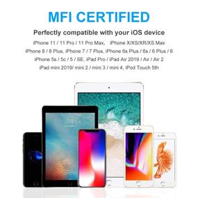 img 3 attached to Get Double the Power with [2 Pack] MFi 🔌 Certified Right Angle Lightning Cables for iPhone, iPad, and iPod