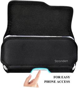 img 1 attached to Stronden Holster for iPhone 13 Pro Max, 12 Pro Max, 11 Pro Max, 8 Plus - Nylon Belt Case with Metal Clip, Magnetic Closure - Pouch Phone Holder (Fits Otterbox Commuter/Aneu Case)