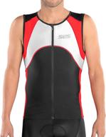 🚴 sls3 men's triathlon top - triathlon shirts for men - tri jerseys - sleeveless tri top - cycling jersey for men logo