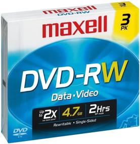 img 1 attached to Maxell 4 7GB 2X DVD RW Pack