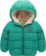 🧥 boys' clothing: hooded puffer jacket outerwear - jackets & coats logo