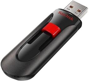 img 1 attached to Sandisk Cruzer Glide USB Flash Drive, 64 GB, Black/Red – Efficient Storage Solution (SDCZ60-064G-A46)